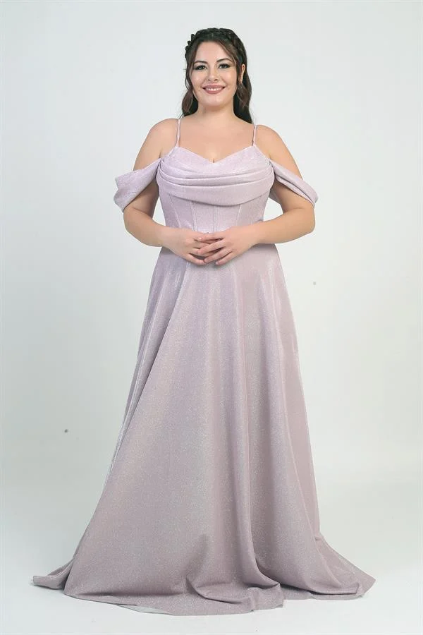 Robe à paillettes grande taille pour femme, à bretelles, laçage au dos, buste drapé, doublée et à armatures.