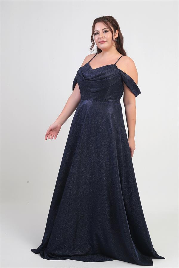 Robe à paillettes grande taille pour femme, à bretelles, laçage au dos, buste drapé, doublée et à armatures.