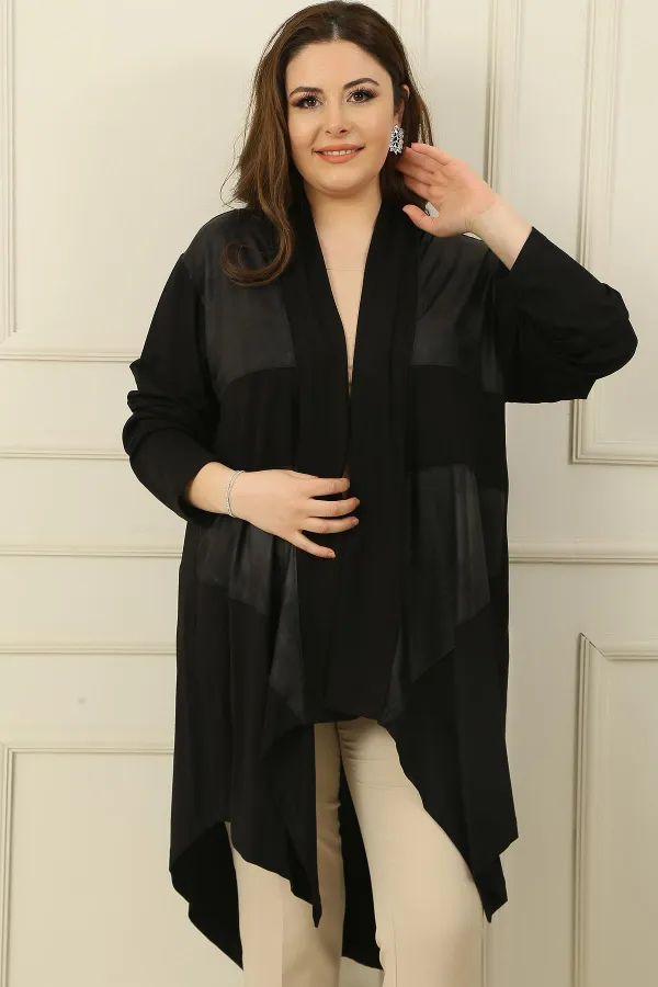 Cardigan combiné en viscose BB Turtle à col châle