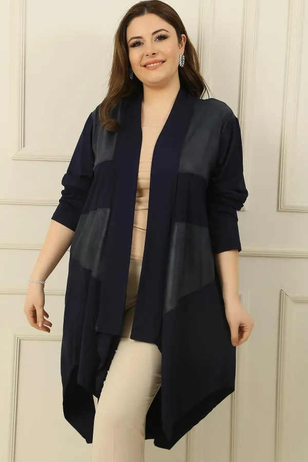 Cardigan combiné en viscose BB Turtle à col châle