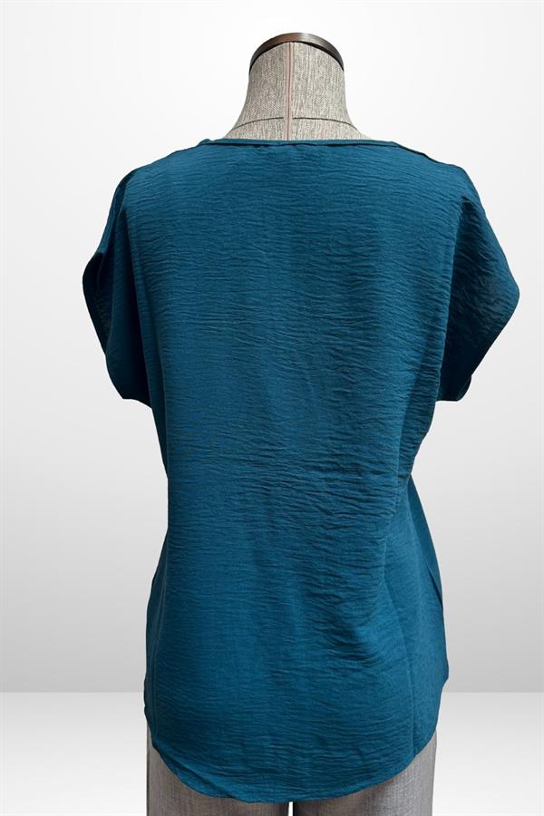 Kadın V Yaka Ayrobin Bluz