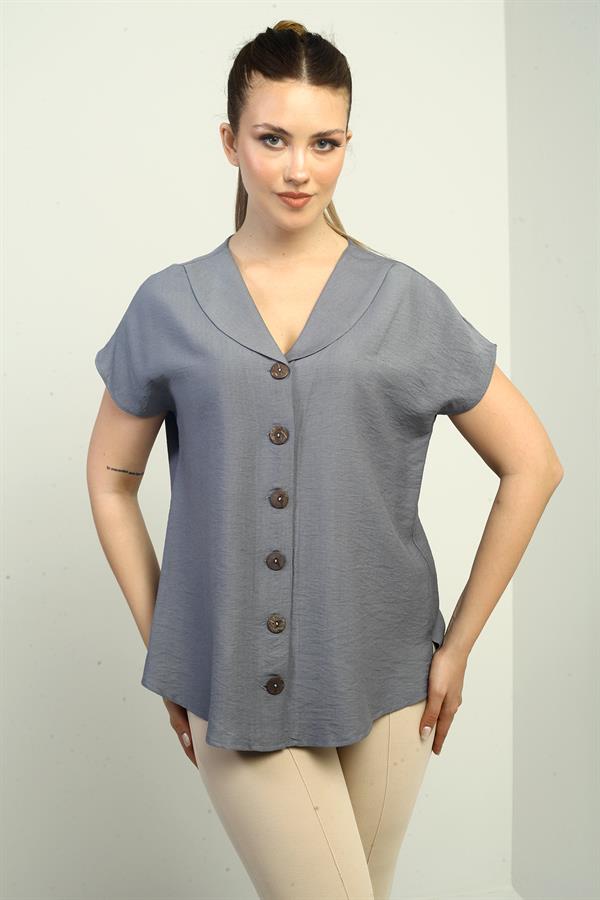 Women's Shawl Collar Oversize Shirt