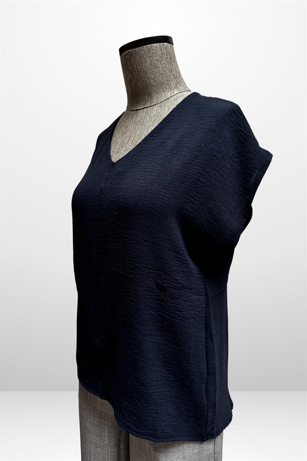 Kadın V Yaka Ayrobin Bluz