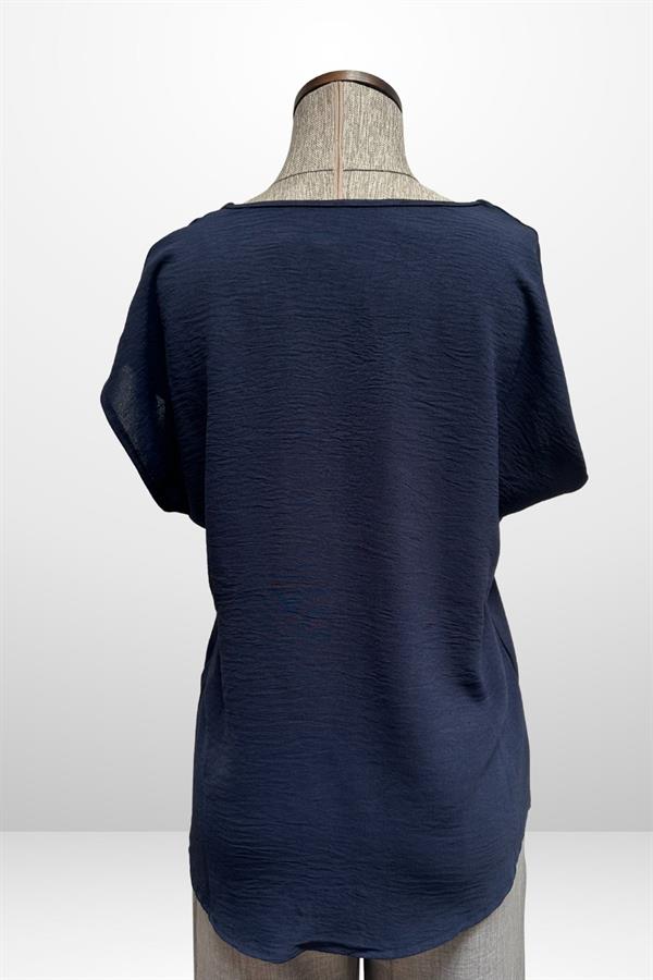 Kadın V Yaka Ayrobin Bluz