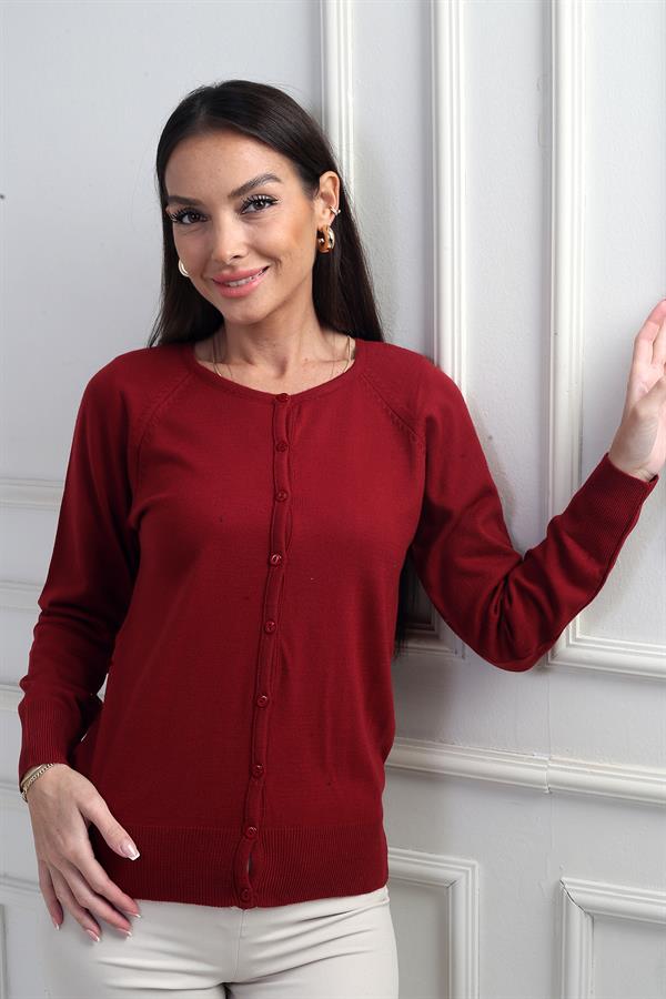 Gilet en maille boutonné pour femme