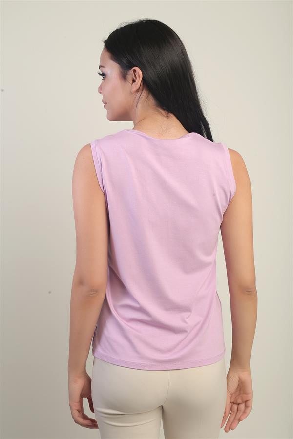 Women's V-Neck Sleeveless Lycra Blouse