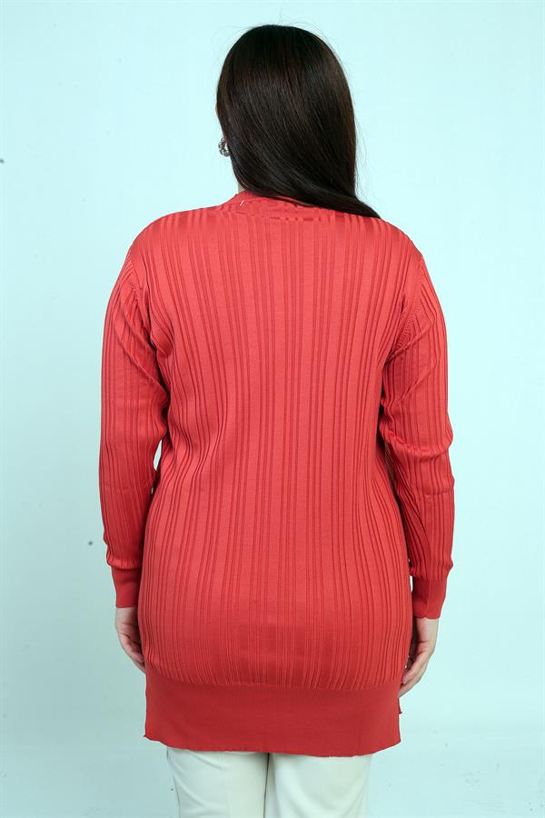 Tunique grande taille pour femme avec détail de pierre sur le côté