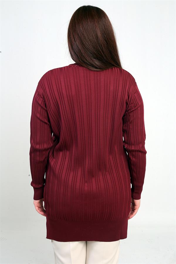 Tunique grande taille pour femme avec détail de pierre sur le côté