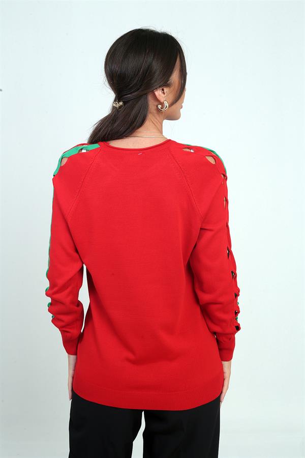 Chemisier rayé à manches longues pour femme