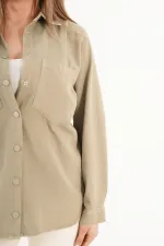 Çıtçıt Kapamalı Haki Mevsimlik Toptan Ceket