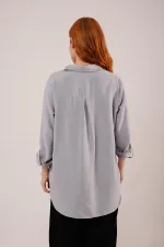 Salaş Kesim Cepli Toptan Grimelanj Gömlek