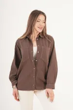 Çıtçıt Kapamalı Kahve Mevsimlik Toptan Ceket