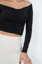 Chemisier noir sans bretelles en gros