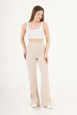 Yırtmaçlı Çan Paça Taş Toptan Pantolon