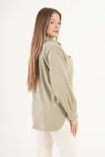 Çıtçıt Kapamalı Haki Mevsimlik Toptan Ceket