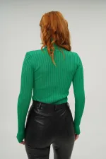 Boğazlı Fitil Detaylı Toptan Triko Benetton Kazak