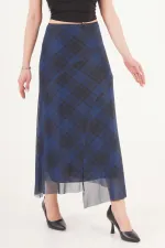 Jupe asymétrique à carreaux Saks Wholesale