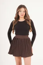 Jupe-short doublée avec taille élastique, en vente en gros