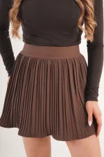 Jupe-short doublée avec taille élastique, en vente en gros