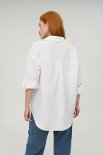 Tek Cepli Toptan Ekru Gömlek