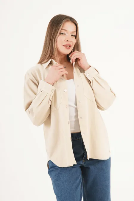 Çıtçıt Kapamalı Taş Mevsimlik Toptan Ceket