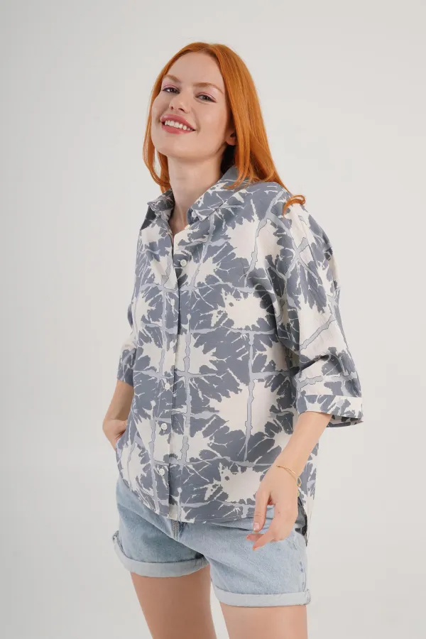 Desenli Toptan Füme Gömlek