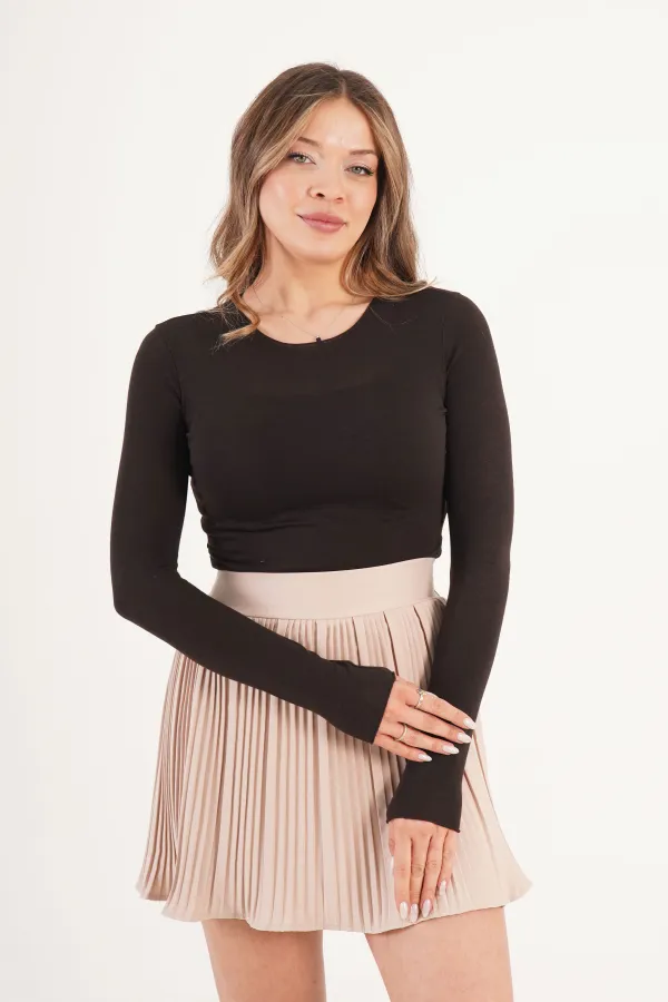 İçi Şortlu Beli Lastikli Toptan Taş Etek