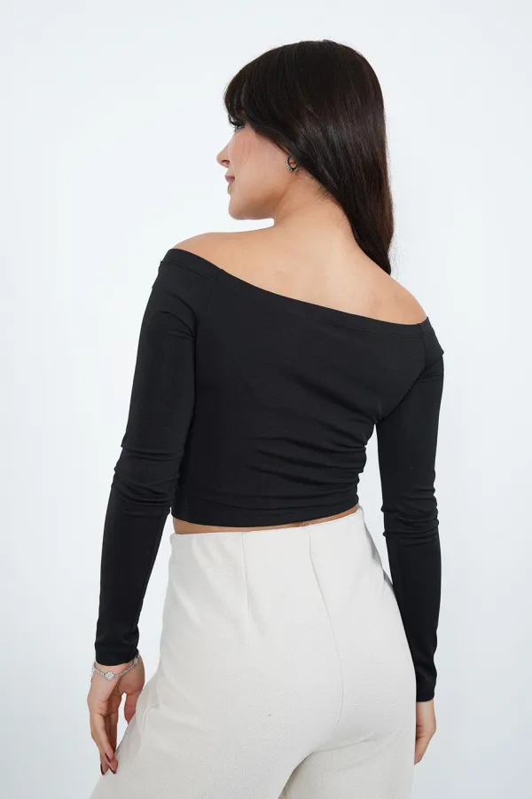 Chemisier noir sans bretelles en gros