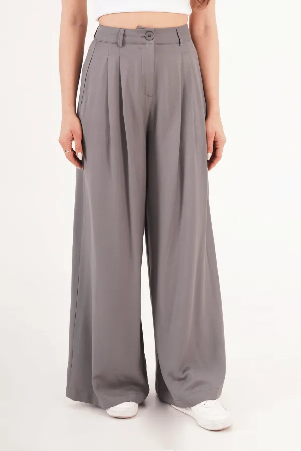 Piliseli Çift Cepli Salaş Toptan Vizon Pantolon