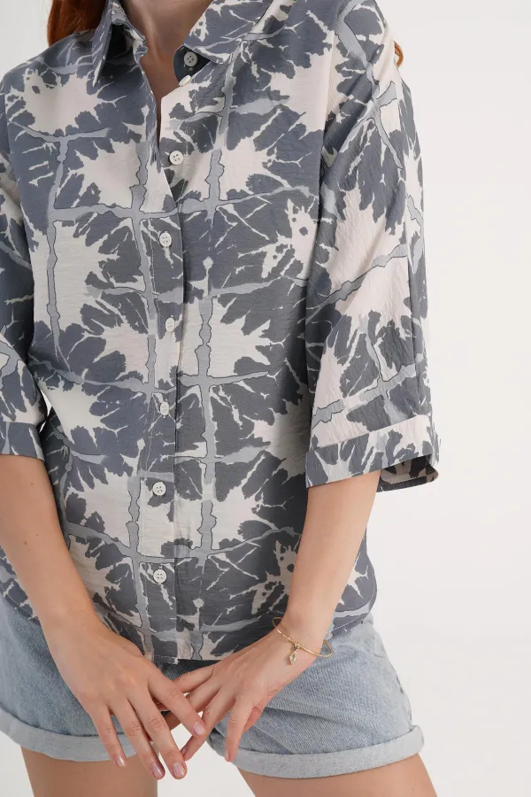 Desenli Toptan Füme Gömlek