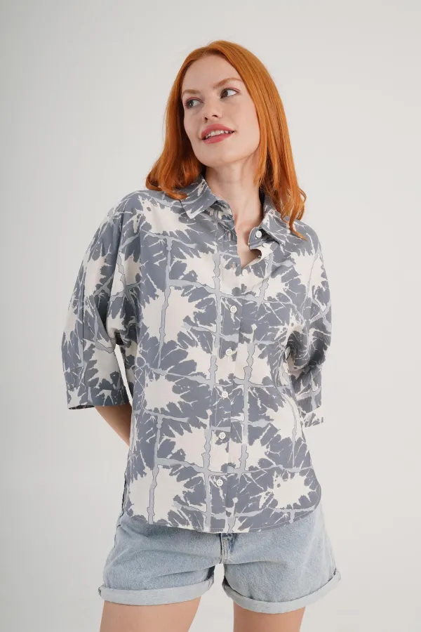 Desenli Toptan Füme Gömlek