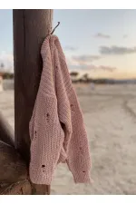 Selanik Knitwear Sweater 2-8 Years Old Powder Pink