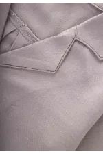 Keten Kalın Taba Dikişli Ceket 2-7 Yaş A Gri