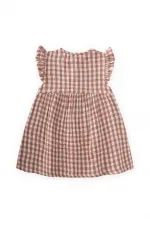 Robe à carreaux Peti marron, 1-8 ans