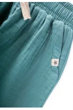 Müslin Pantolon 1-10 Yaş Turkuaz