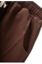 Long Track Pants for 2-8 Year Olds, Brown