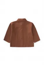 Gabardin Ceket 2-7 Yaş Kahve