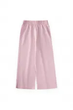 Wide-Leg Trousers, Ages 4-12, Powder Pink