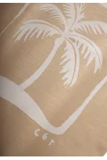 Palmiye Baskılı T-Shırt 2-8 Yaş Kavun