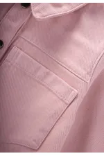 Robe en gabardine teinte rose pour enfants de 2 à 7 ans