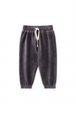 Pantalon de jogging en velours côtelé, couleur fumée, 1 à 10 ans