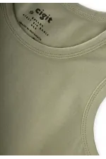 Ensemble débardeur à triple bretelle large, vert, 2-9 ans