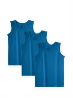 Üçlü Geniş Askılı Atlet Set 2-9 yaş Turkuaz