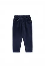 Pantalon en velours côtelé, 8-12 ans, bleu marine