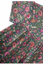 Robe fluide à motifs, 1 à 8 ans, verte