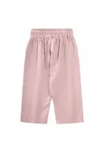 Culotte en mousseline pour enfants de 1 à 10 ans, rose poudré