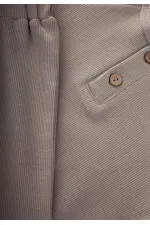 Costume basique garçon à manches raglan, taille S, couleur vison