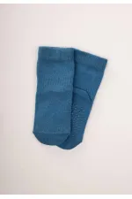 Chaussettes antidérapantes et pour ramper, bleu indigo