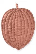 Muslin Leaf Baby Play Mat (Washed) Coffee