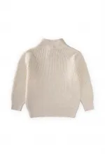 Pull Selanik Knitwear à fermeture éclair, 2-11 ans, écru